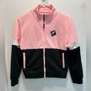 Nike Jordan Girls' Jumpman Air Black/Pink/White Tricot Jacket Sz (L)